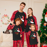 Christmas Red Home Outfits Christmas Carnival Suit for Adults Kids